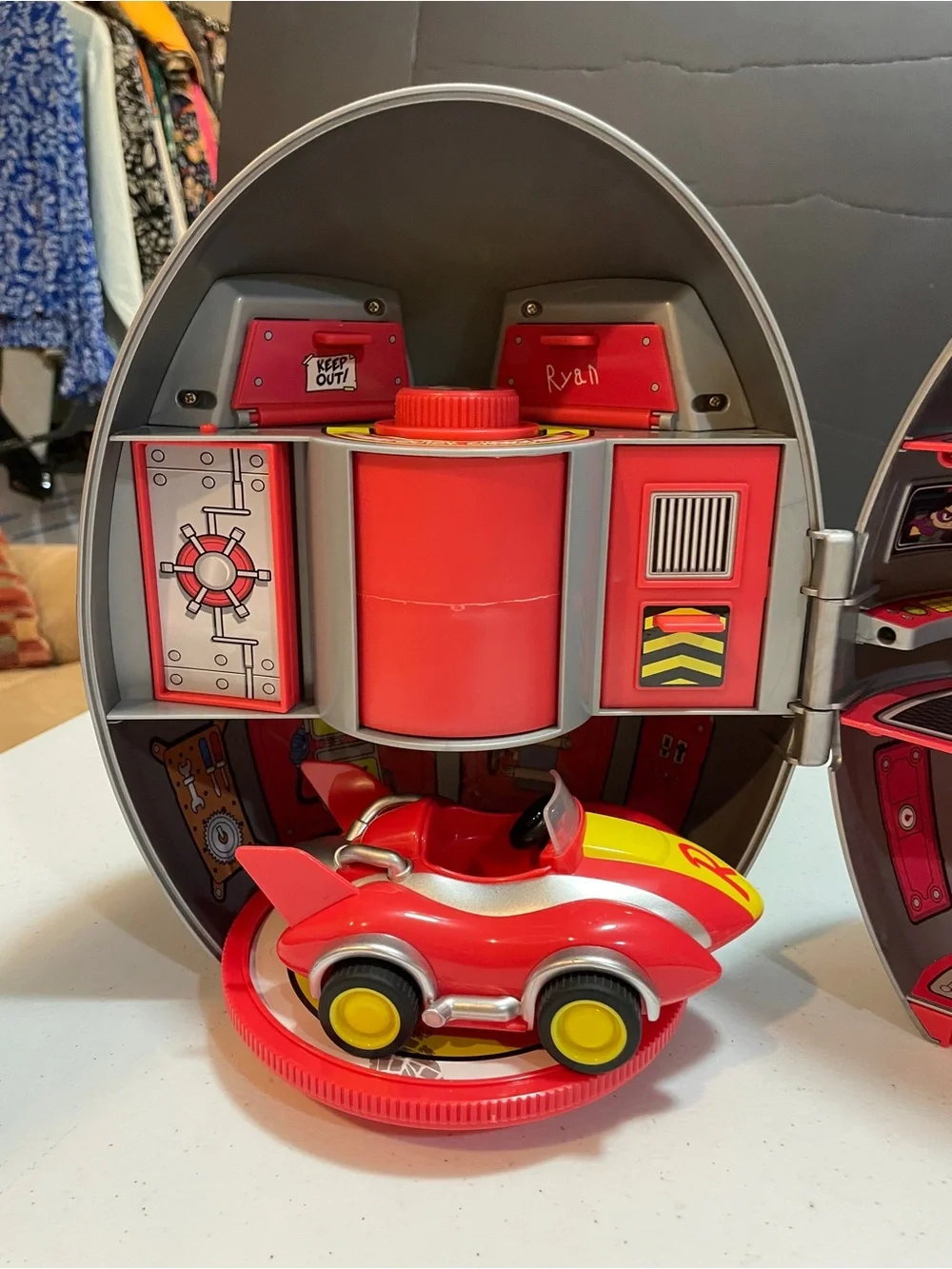Kids Silver Helmet with Character Sticker